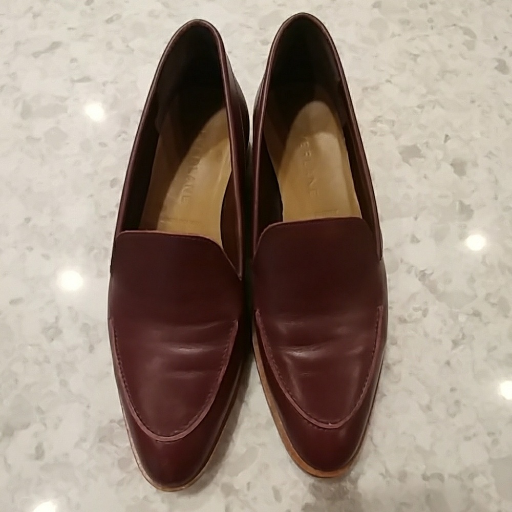 EVERLANE modern loafer Burgandy 7
